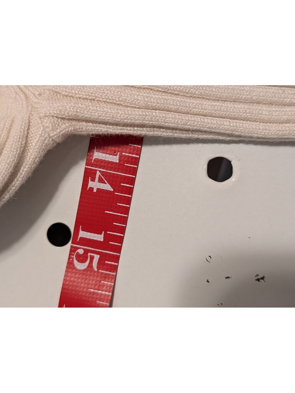 H&M Cream Ribbed Embroidered V Neck Cardigan - Picture 4 of 6